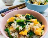 菜の花と甘辛そぼろの彩り混ぜご飯作り方8写真