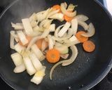 野菜ラーメン　豚骨風作り方3写真