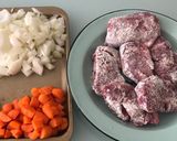 スペイン家庭料理☆ほほ肉の赤ワイン煮作り方1写真