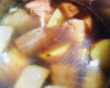 しみしみ〜新じゃがいも♡味噌味の豚の角煮作り方4写真