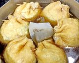 水菜と卵の巾着作り方7写真