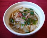 餃子の皮で♪お手軽中華スープ作り方4写真