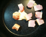 簡単！餅と厚切りベーコンの醤油マヨ炒め作り方4写真