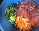 野菜たっぷり 生ハムユッケ作り方2写真