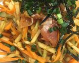 野菜たっぷり 生ハムユッケ作り方4写真
