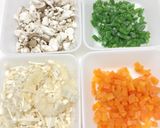 野菜たっぷり鶏ひき肉でミートローフ作り方1写真