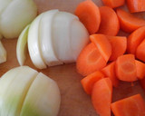簡単♪きのこと玉ねぎと人参のトマト煮❀作り方1写真