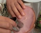 ふわふわ卵とハムのオープンパンケーキ作り方4写真