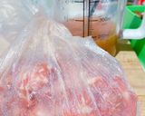 ☆豚こま団子と赤パプリカの甘酢あん炒め☆作り方2写真