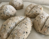 レンジ発酵 全粒粉ゴマクルミパン作り方11写真