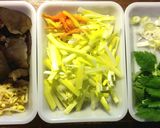 生きくらげ、黄にら、豆もやしの炒め物作り方3写真