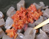 こんにゃくdeおかかキムチ炒め作り方5写真