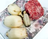 レンコン豚肉の白だし煮作り方1写真