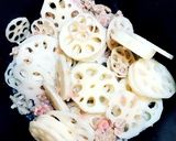 レンコン豚肉の白だし煮作り方4写真
