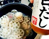 レンコン豚肉の白だし煮作り方5写真