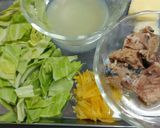 ☆サバの水煮DEレモンクリームパスタ☆作り方1写真