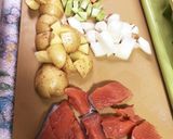 鮭とポテトのミルク煮(子ども向け)QC作り方1写真