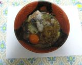 鯖の水煮缶全部入り卵かけ納豆ご飯作り方2写真