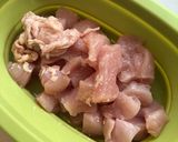 鶏胸肉と卵の梅マヨサラダ作り方1写真