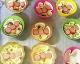 餃子の皮で♡可愛いアンパンマンのキッシュ作り方6写真