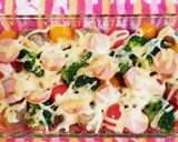 ゴロゴロ野菜と魚ニソのマヨチーズ焼き☆作り方8写真