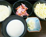 簡単ベーコンガーリックチーズフォンデュ風作り方1写真