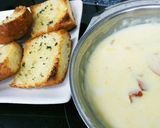 簡単ベーコンガーリックチーズフォンデュ風作り方8写真