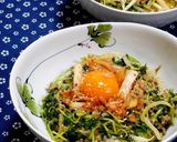 簡単★豆苗ともやしのビビンバ風丼✿作り方4写真