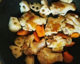 鳥手羽元と蓮根♡彩野菜の甘酢餡♪作り方9写真