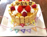 1歳 フルーツヨーグルトバースデーケーキ作り方3写真
