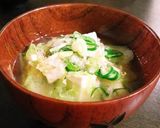 減塩♪子供も大好き千切りキャベツお味噌汁作り方5写真