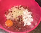 ケチャップで煮込みハンバーグ作り方1写真