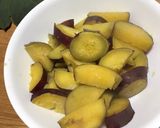 優しい味！さつま芋の鶏挽肉あんかけ作り方3写真
