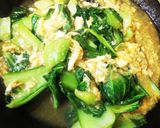 チンゲン菜と卵のオイスターソース炒め作り方5写真