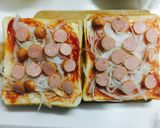 ゆで玉子オン♪ピザトースト！作り方2写真