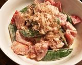 トマトとスナップえんどうの醤油マヨサラダ作り方3写真