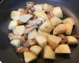 俺流！絶対に旨い…鶏皮のり塩ポテト作り方7写真