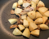 俺流！絶対に旨い…鶏皮のり塩ポテト作り方8写真