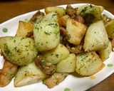俺流！絶対に旨い…鶏皮のり塩ポテト作り方10写真