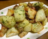 俺流！絶対に旨い…鶏皮のり塩ポテト作り方10写真