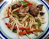 俺流!鶏レバーともやしの炒め物作り方13写真