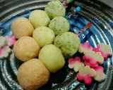 桃の節句♥じゃがいも三色団子作り方11写真