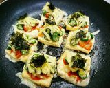 濃厚な味♦豆腐ピザ(オクラ&キムチ)作り方11写真