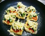 濃厚な味♦豆腐ピザ(オクラ&キムチ)作り方10写真