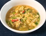 キャベツと水菜の卵スープ作り方4写真