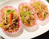 お弁当に!ミニとん平焼き作り方1写真