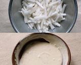 春菊と大根のサラダ作り方2写真