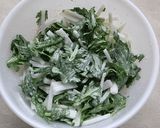 春菊と大根のサラダ作り方4写真