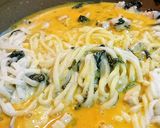濃厚★美味【うどんのチキンカルボナーラ】作り方11写真