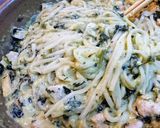 濃厚★美味【うどんのチキンカルボナーラ】作り方12写真